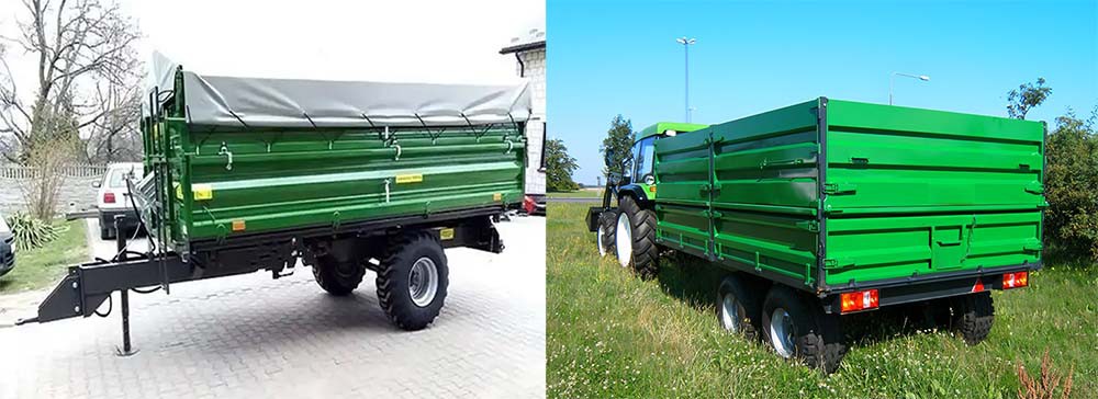 Agricultural dump trailer Agricultural dump trailer