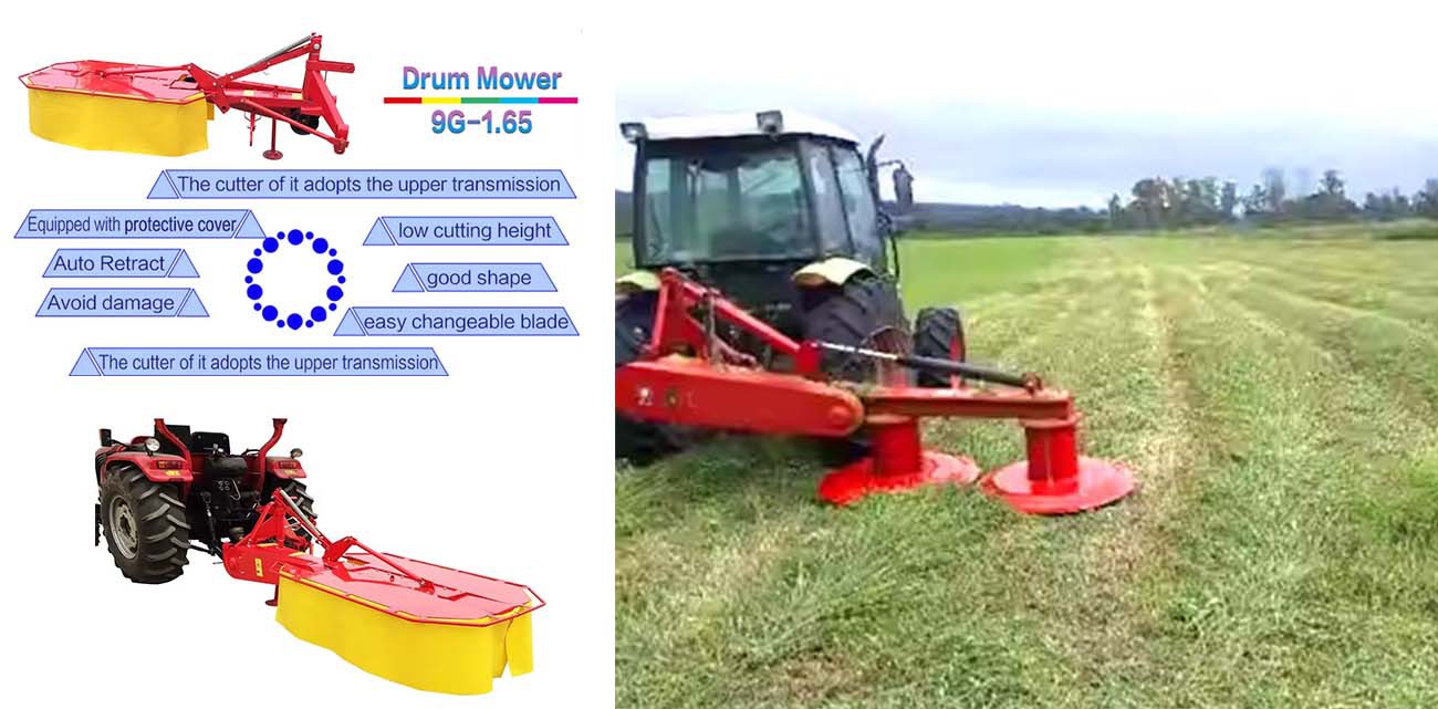 Tractor-type drum mower Tractor-type drum mower