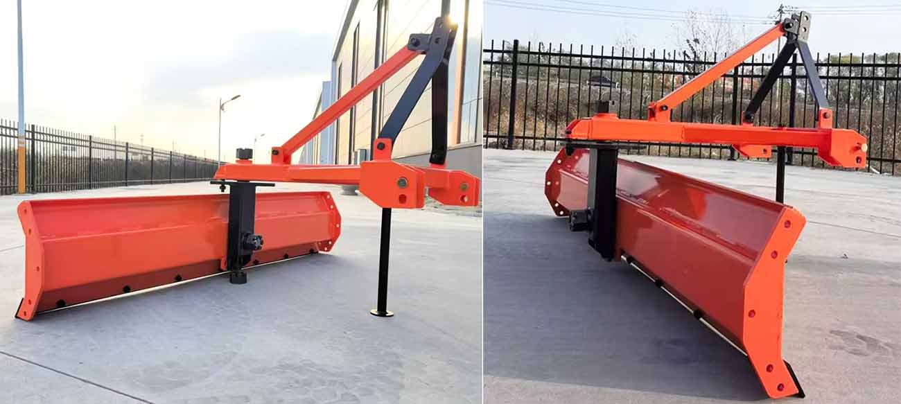 Mounted rear scraper grader Mounted rear scraper grader