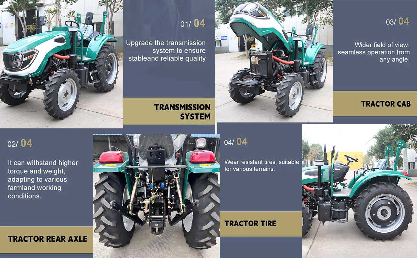 The brand's 50-60HP four-wheel drive models not only have sufficient traction The brand's 50-60HP four-wheel drive models not only have sufficient traction