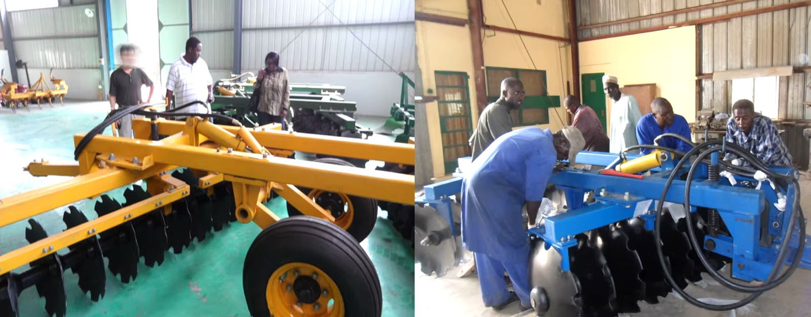 Heavy-duty disc harrow 1BZ is equipped with 7.00 - 9 transportation tires. Heavy-duty disc harrow 1BZ is equipped with 7.00 - 9 transportation tires.